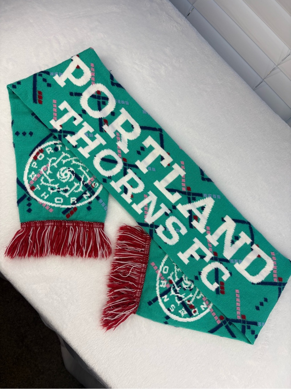 Portland Thorns FC PDX Airport Carpet Design Youth Soccer Scarf